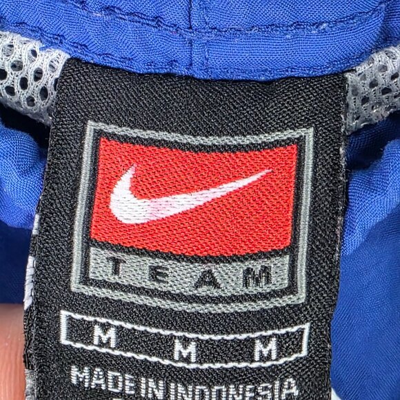 Mens Nike Team Blue Athletic Track Pants Windbreaker Zip Sides Drawstring Size M - Picture 4 of 10